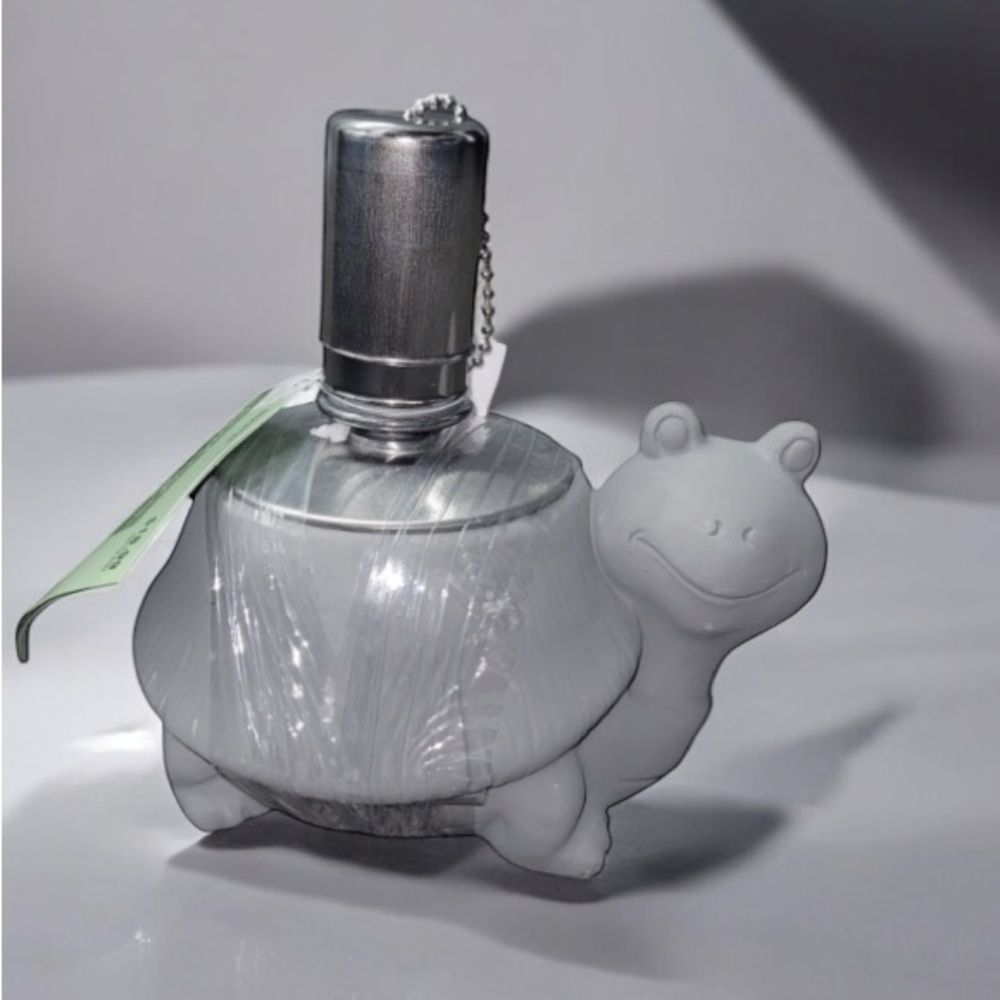 *M1 outdoor table top torch pottery turtle gray figurine